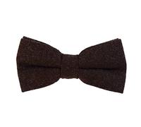 DonDon Noeud papillon en coton pour homme 12 x 6 cm avec crochet déjà lié et réglable - brun foncé