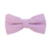 DonDon Noeud papillon en coton pour homme 12 x 6 cm avec crochet déjà lié et réglable - lilas