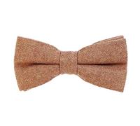 DonDon Noeud papillon en coton pour homme 12 x 6 cm avec crochet déjà lié et réglable - marron clair