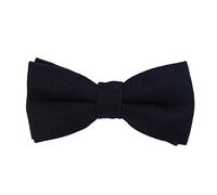 DonDon Noeud papillon en coton pour homme 12 x 6 cm avec crochet déjà lié et réglable - navy