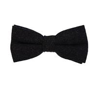 DonDon Noeud papillon en coton pour homme 12 x 6 cm avec crochet déjà lié et réglable - noir 2