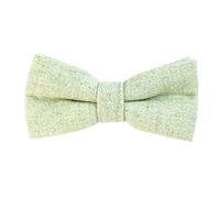 DonDon Noeud papillon en coton pour homme 12 x 6 cm avec crochet déjà lié et réglable - vert clair