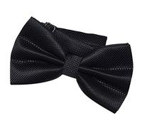 DonDon Noeud papillon pour homme 12 x 6 cm avec crochet déjà lié et réglable - noir