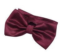 DonDon Noeud papillon pour homme 12 x 6 cm avec crochet déjà lié et réglable - rouge bordeaux