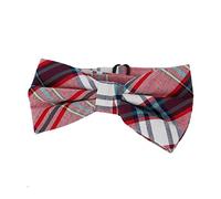 DonDon Nœud papillon à carreaux pour hommes avec crochet - déjà lié et réglable