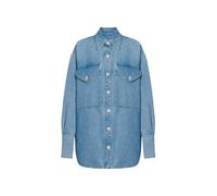 Dondup - Camicia over - Femme - Blouses et Chemises - Bleu - Taille: 40 FR