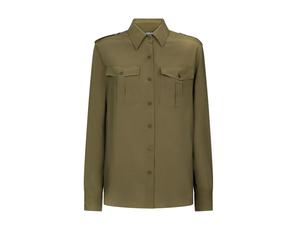 Dondup - Chemise Élégante - Femme - Blouses et Chemises - Vert - Taille: 40 FR