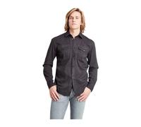Dondup - Chemise en Coton Texane - Homme - Chemises - Noir - Taille: L