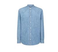 Dondup - Chemise en denim chambray - Homme - Chemises - Bleu - Taille: M