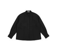 Dondup - Chemise en gabardine de viscose coupe regular - Femme - Blouses et Chemises - Noir - Taille: 38 FR