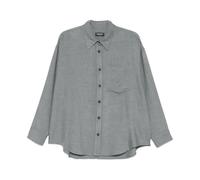Dondup - Chemise Oversize Viscose Levantine - Femme - Blouses et Chemises - Gris - Taille: 42 FR