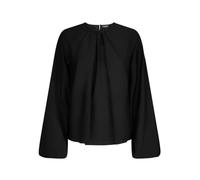 Dondup - Chemisier Raglan avec Ruches en Popeline - Femme - Blouses et Chemises - Noir - Taille: 42 FR