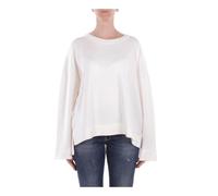 Dondup - Front Logo SweaT-shirt - Femme - Tops - Beige - Taille: 40 FR