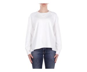Dondup - Logo Front SweaT-shirt - Femme - Tops - Blanc - Taille: 42 FR
