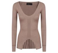Dondup - Maille col V - Femme - Pulls - Brun - Taille: 40 FR