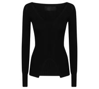Dondup - Maille col V - Femme - Pulls - Noir - Taille: 42 FR