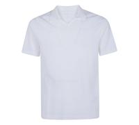 Dondup - Polo Coupe Droite en Coton Crêpe F.14 - Homme - Tops - Blanc - Taille: XL