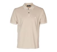 Dondup - Polo en coton avec logo brodé - Homme - Tops - Beige - Taille: XL