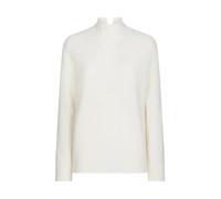 Dondup - Pull à col polo coupe classique en maille côte de pêcheur - Femme - Pulls - Blanc - Taille: 40 FR