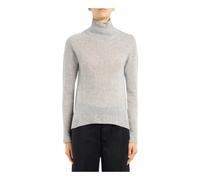 Dondup - Pull col polo slim fit - Femme - Pulls - Gris - Taille: 38 FR