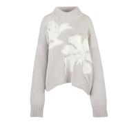 Dondup - Pull col roulé en laine avec détails à franges - Femme - Pulls - Beige - Taille: 44 FR