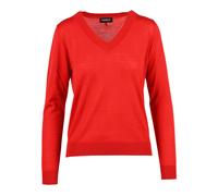 Dondup - Pull col V - Femme - Pulls - Rouge - Taille: 40 FR