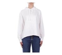 Dondup - Sweat à capuche avec logo gaufré sur le devant - Femme - Sweatshirts et sweats à capuche - Blanc - Taille: 40 FR