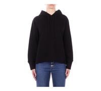 Dondup - Sweat à capuche avec logo surélevé sur le devant - Femme - Sweatshirts et sweats à capuche - Noir - Taille: 42 FR