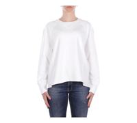 Dondup - SweaT-shirt à logo sur le devant - Femme - Tops - Blanc - Taille: 42 FR