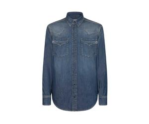 Dondup - Western Denim Shirt - Homme - Chemises - Bleu - Taille: XL