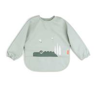Done by Deer Bavoir à manches Croco Vert – Poche, déperlant, ajustable – TU
