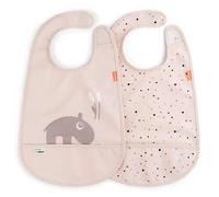 Done By Deer Bavoir Avec Velcro Lot De 2 Ozzo