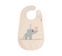 Bavoir avec fermeture velcro bébé Done by Deer Celebration Beige TU