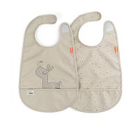 Done by Deer Bavoirs Lalee Velcro – Lot de 2 – Sable