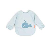 Done by Deer Bavoir Manches Longues Bebe - Bavoir Bebe Déperlant/Imperméable - avec Poche - Ajustable - Facile à Nettoyer - Pour BéBé 6-18 Mois