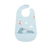 Done by deer Bavoir Playground avec velcro Bleu