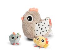 Done by Deer Clucky - Jouet sensoriel et de motricité pour bébé dès 6 Mois | Poussins, Miroir & Anneau de Dentition