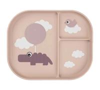 Done by Deer – Assiette à compartiments Happy clouds Rose