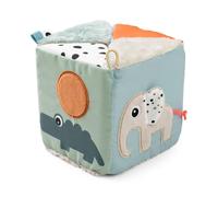 Done by Deer Cube sensoriel pliable bébé - Jouet d’éveil Deer Friends - Textures & couleurs - Motricité & exploration - Multicolore