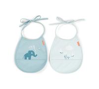Done by deer Ensemble de petits bavoirs Elphee Tiny. lot de 2 Bleu
