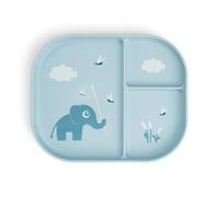 Done by Deer Foodie Assiette pour enfant et bébé, avec compartiments, antidérapante, sans BPA, 100% polypropylène de qualité alimentaire, 22 x 18 x 2 cm