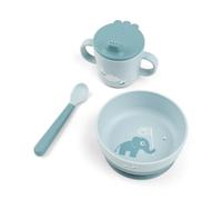 Done by Deer Foodie Coffret Repas Bebe - Set avec Bol Ventouse, Tasse Verseur & Cuillère Ergonomique - Vaisselle Bebe Compatible Micro-Ondes & Lave-Vaisselle