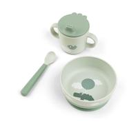 Done by deer Set de repas premier âge Happy Clouds 3 pièces Vert