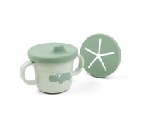 Done By Deer - Tasse d apprentissage & snack Foodie Croco Vert
