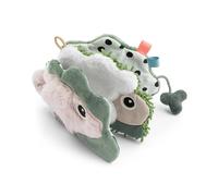 Done by Deer – Livre d'éveil sensoriel Tiny Farm – Livre en tissu multicolore pour bébé dès 3 mois
