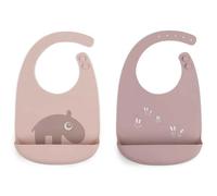 Done By Deer Lot De 2 Bavoirs Ozzo Silicone