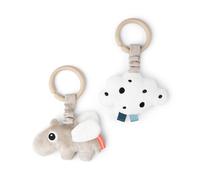 Done By Deer - Lot de 2 Jouets d éveil à suspendre Happy clouds Sable