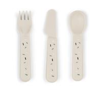 Done By Deer - Set de 3 couverts Foodie Confetti Sable