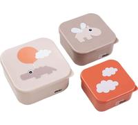 Done by Deer Snackbox Happy Clouds Pink, 3pcs.