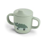 Done By Deer - Tasse à bec à 2 anses en silicone Playground Vert
